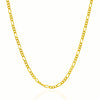 3.0mm 10k Yellow Gold Solid Figaro Chain
